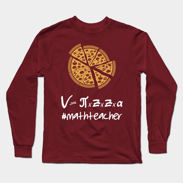 Maths lovers, Math Teacher simple design Long Sleeve T-Shirt by Ribsa